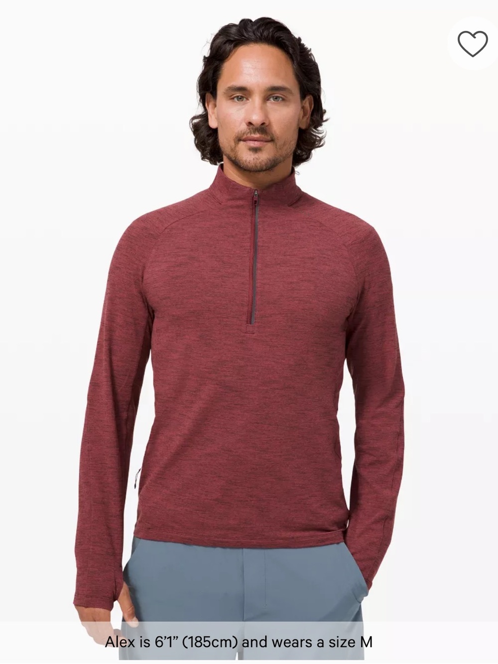 Lululemon Surge Warm Half Zip